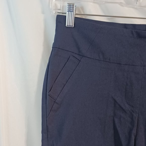 NWT Womens Massini Pull on Ankle Pant Navy Blue Size Small Skinny Midrise - Picture 5 of 15